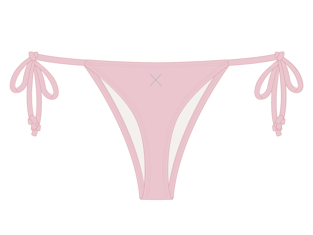 Dirty Pink Beachy Bottom