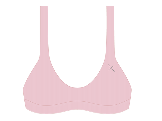 Dirty Pink Ribbed Yogi Top