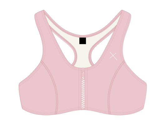 Dirty Pink Zipper Top