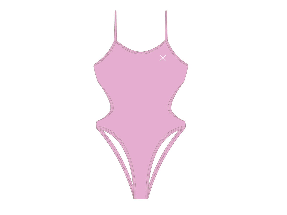 Dusty Pink Dive One Piece