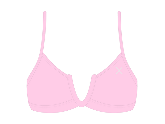 Dusty Pink V-Cut Top