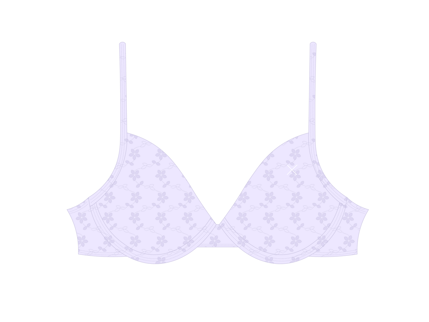 Lavender Lace Bustier Top