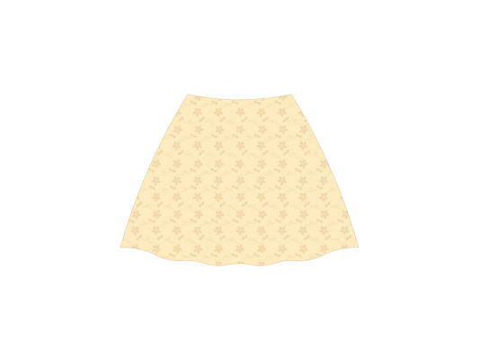 Creme Eyelet Lace Mini Skirt