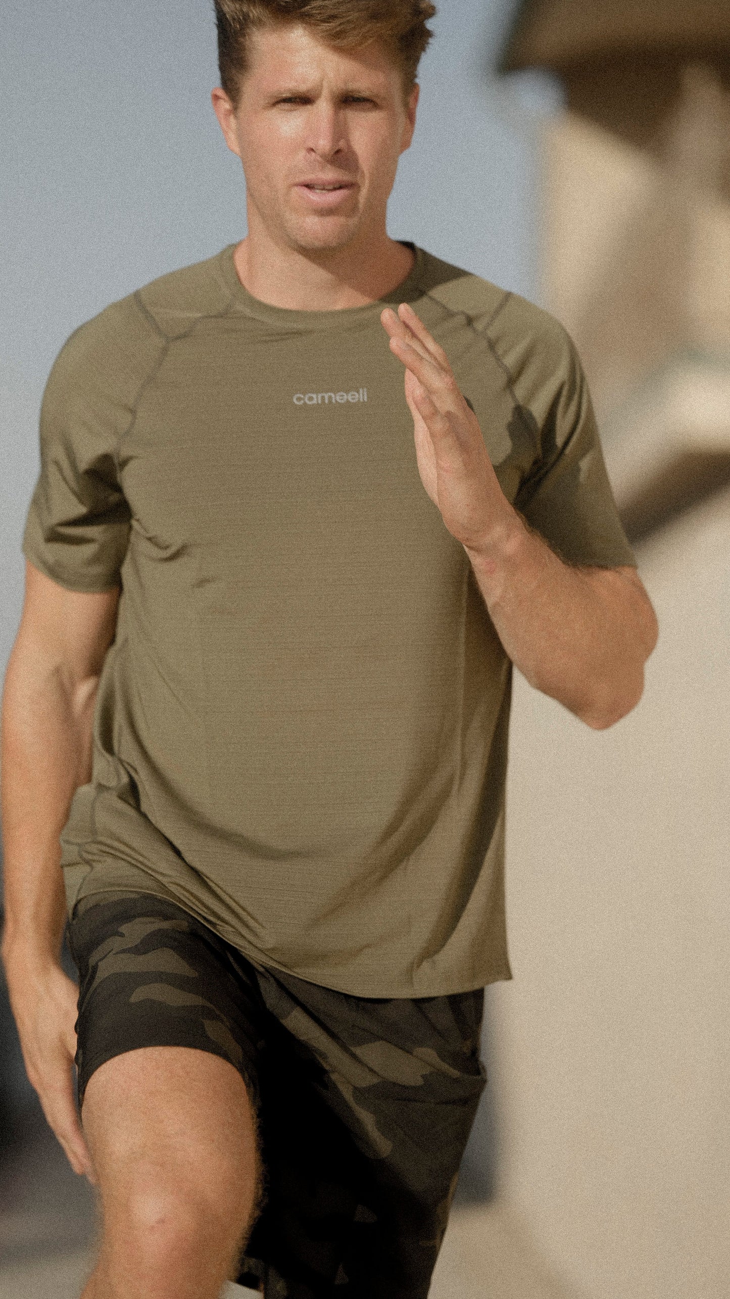 Army Green Flex Tee - Men