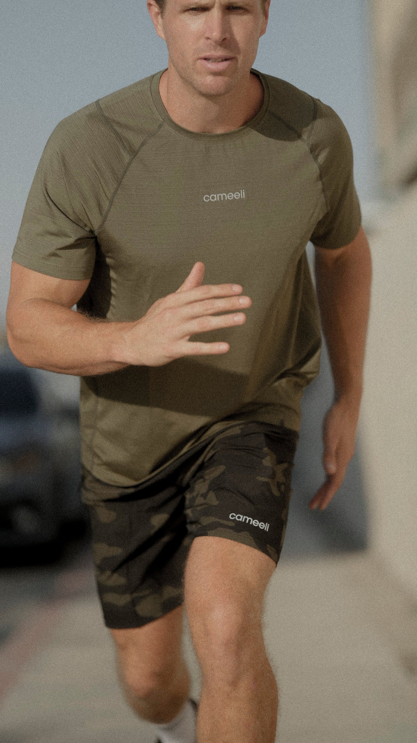Army Green Flex Tee - Men