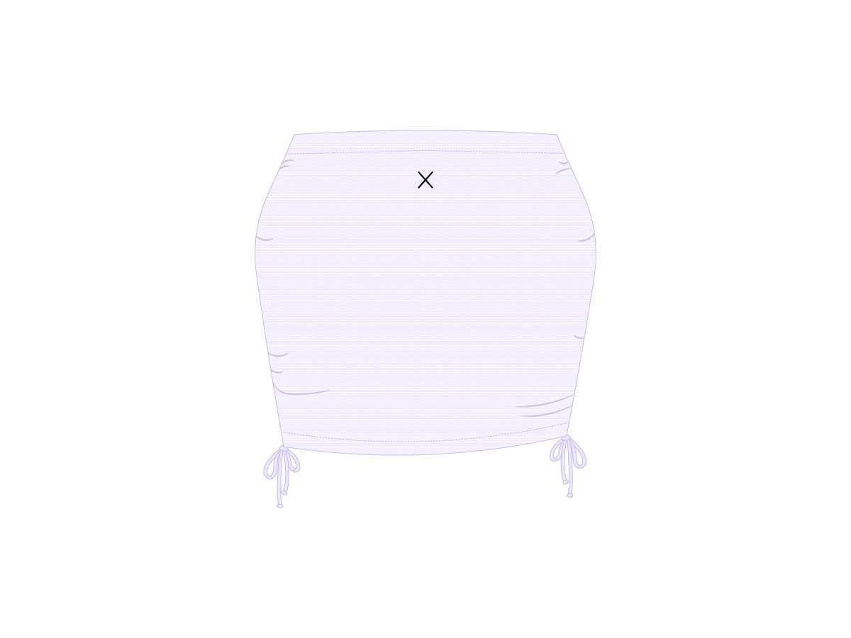 Lavender Mesh Mini Skirt