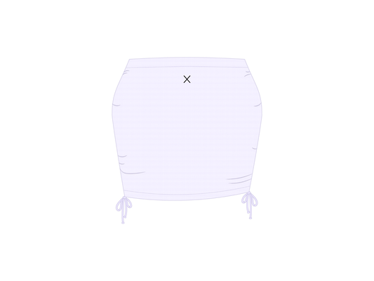 Lavender Mesh Mini Skirt