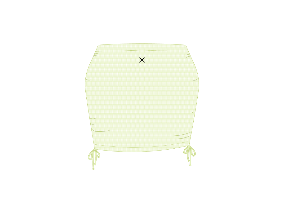 Ocean Blue Mesh Mini Skirt