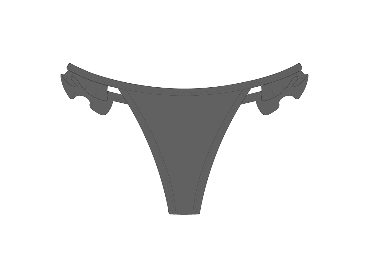 Ash Grey Fringe Bottoms