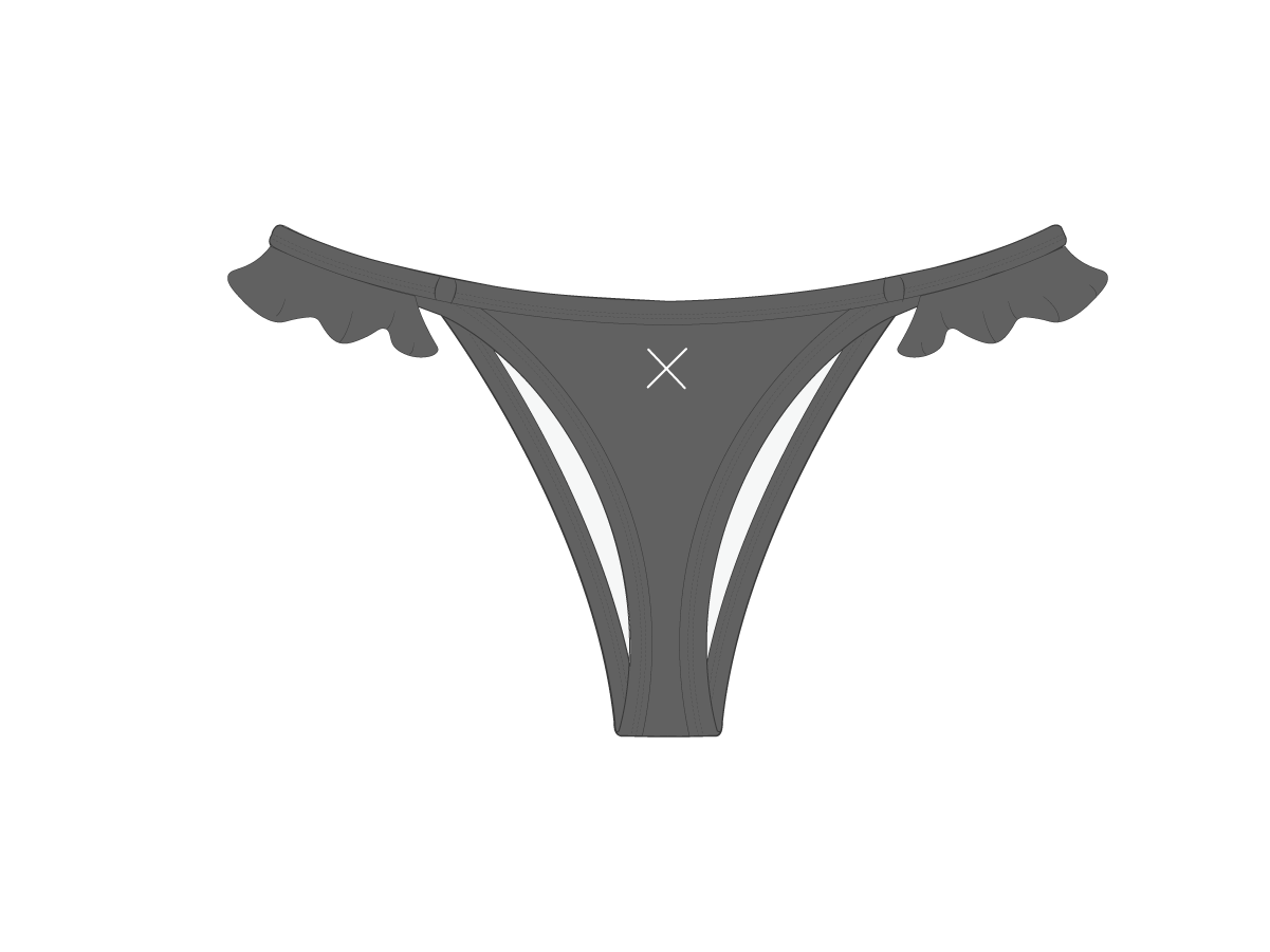 Ash Grey Fringe Bottoms