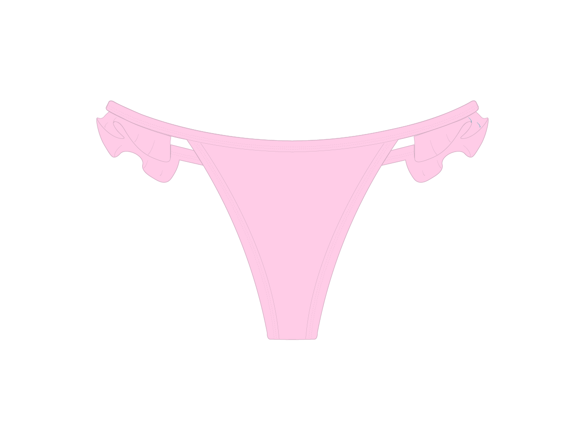 Dusty Pink Fringe Bottoms