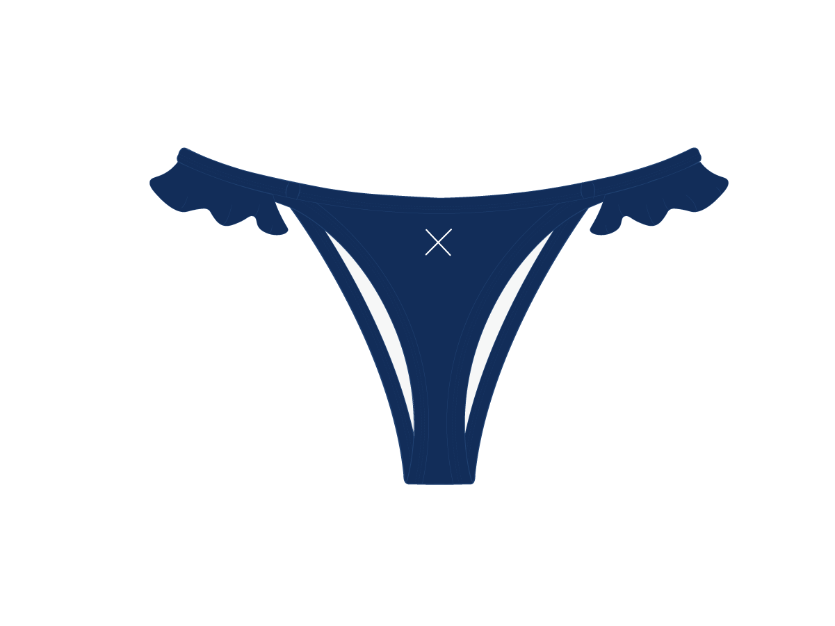 Laguna Blue Fringe Bottoms