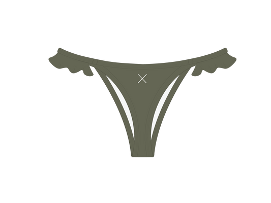 Moss Green Fringe Bottoms