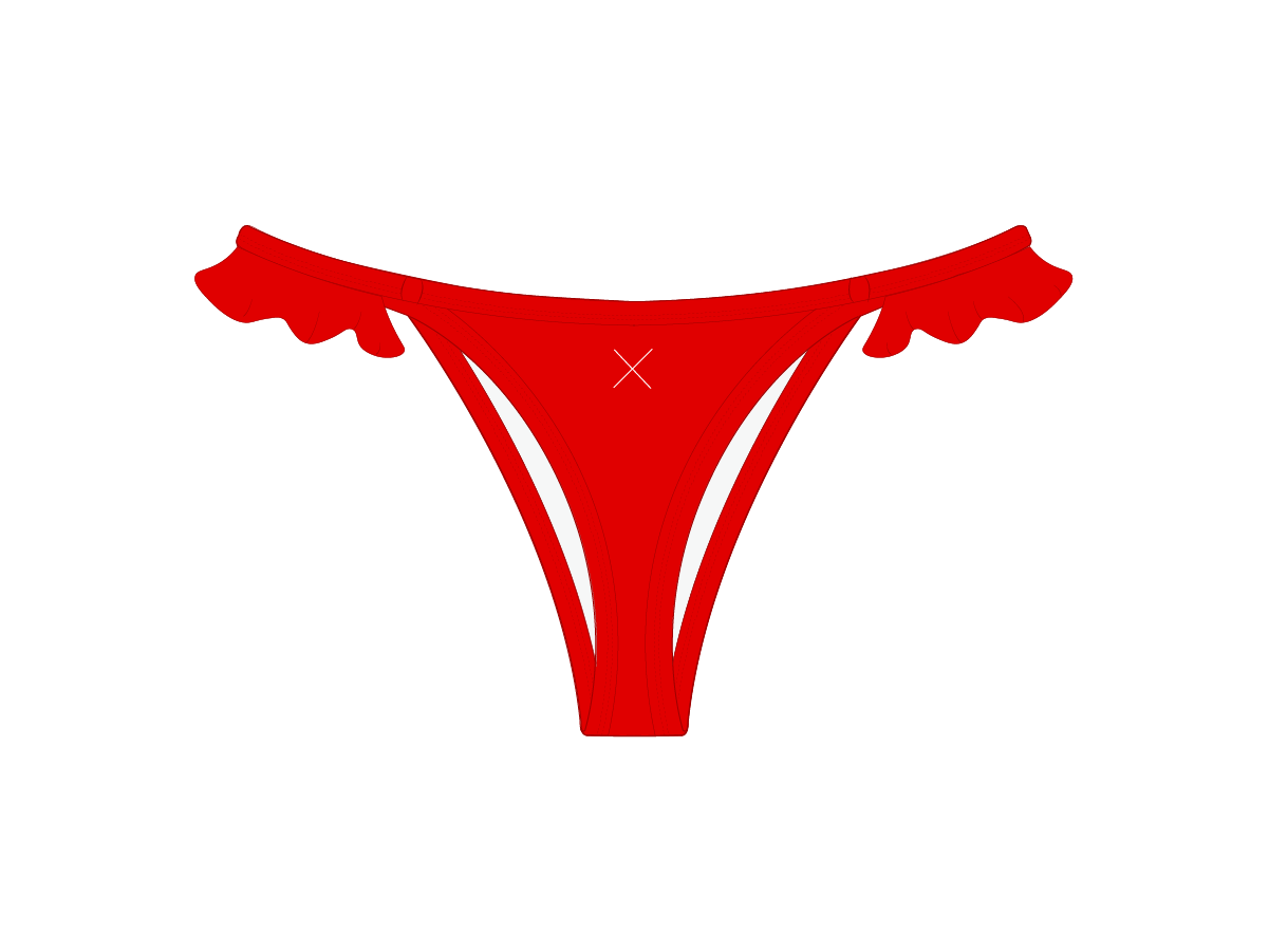 Rose Red Fringe Bottoms