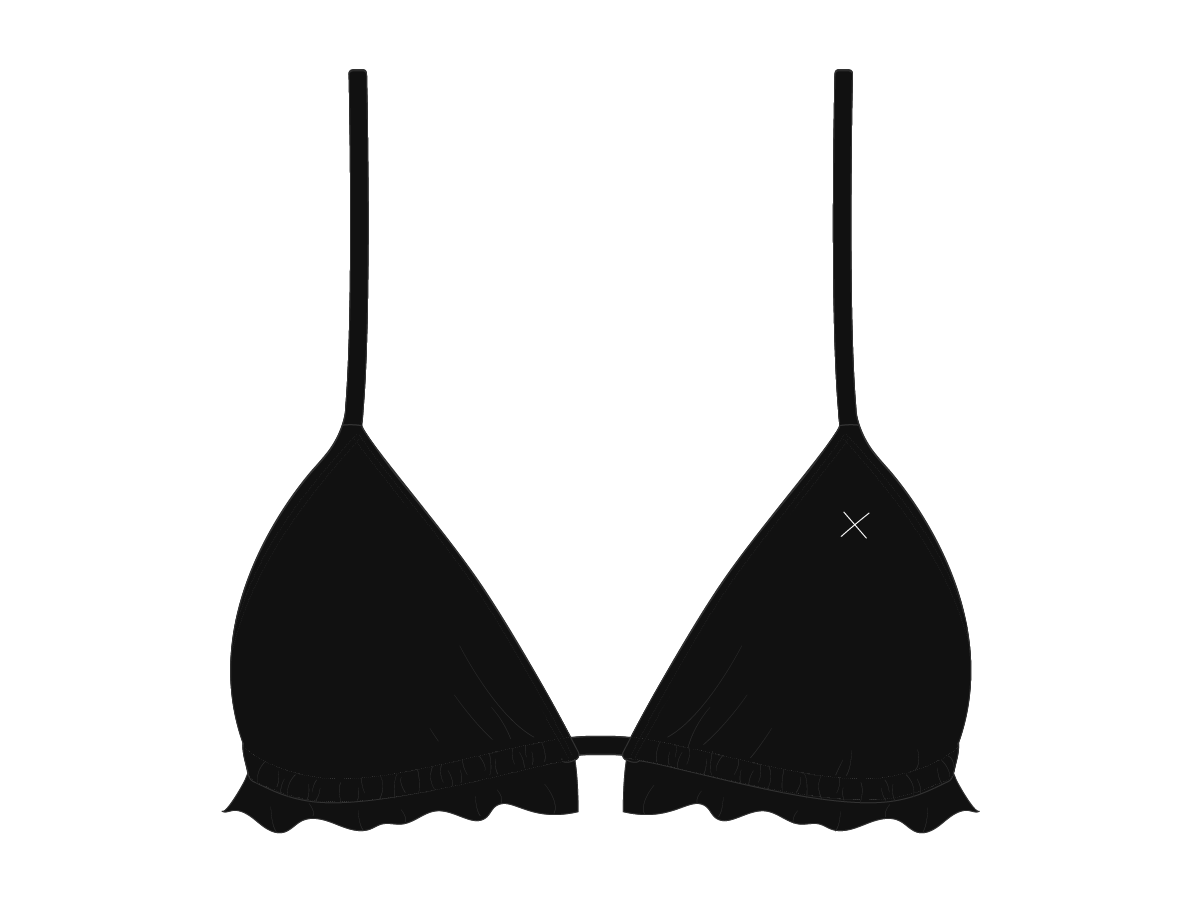 Manhattan Black Fringe Top