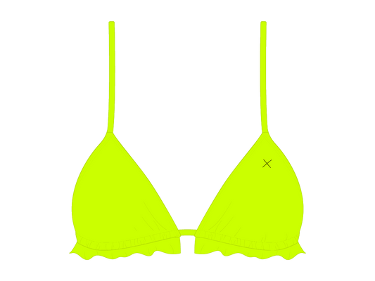 Sour Yellow Fringe Top