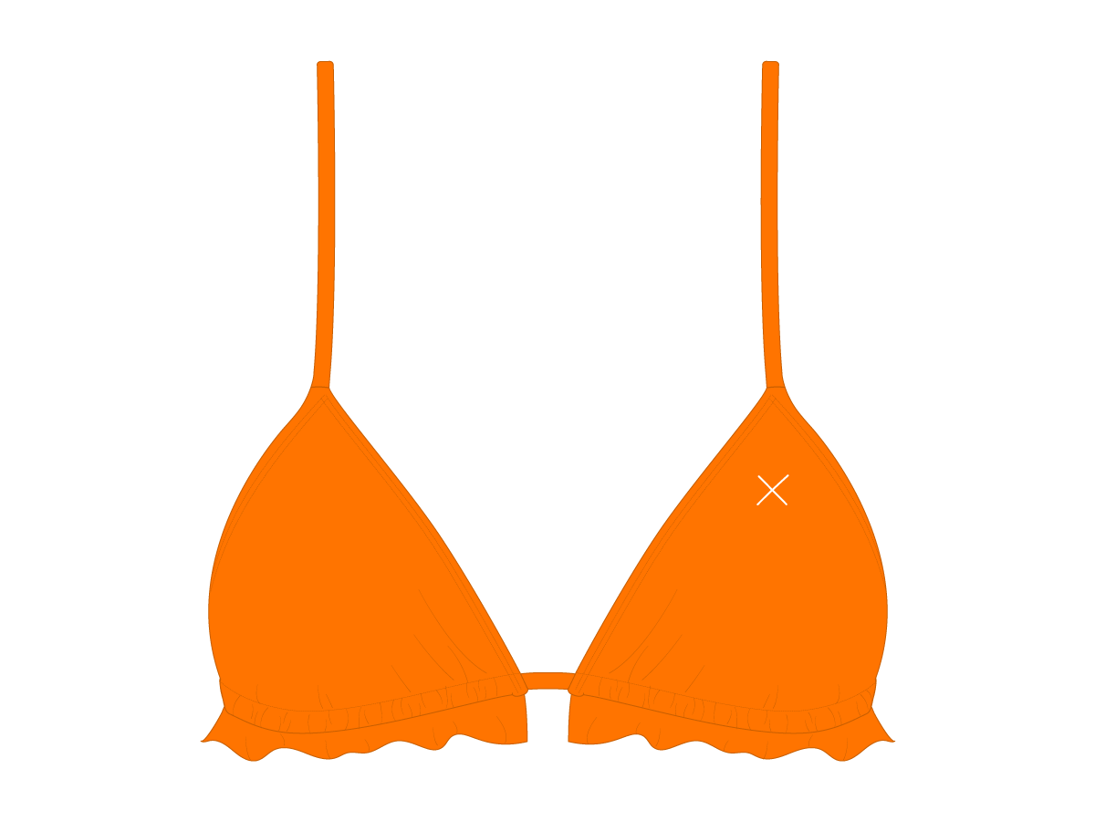 Wild Orange Fringe Top