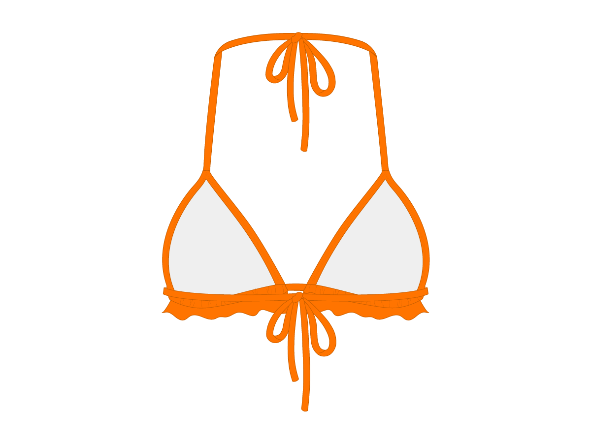 Wild Orange Fringe Top