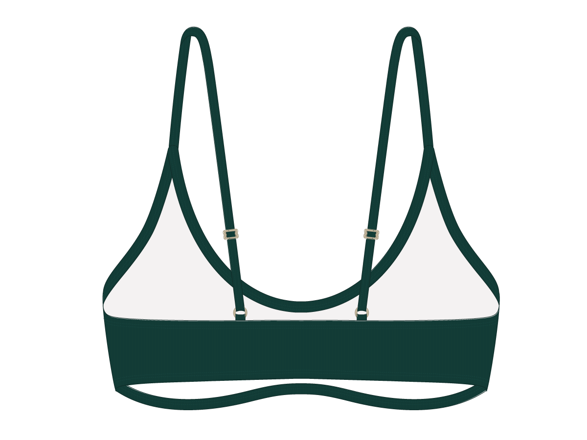 Green Ribbed Adjustable Top