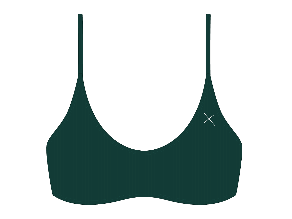 Green Ribbed Adjustable Top