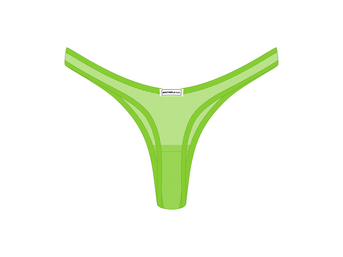 Clover Mesh 80s Thong