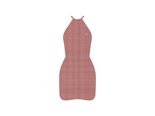 Tangerine Halter Mini Dress - Heather Blend