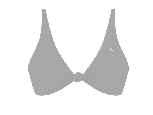 Hills Grey Twist Top