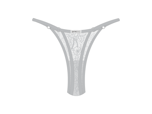 Hills Grey Minimal Thong bottoms
