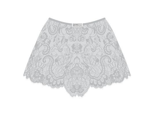 Hills Grey Minimal Lace Shorts