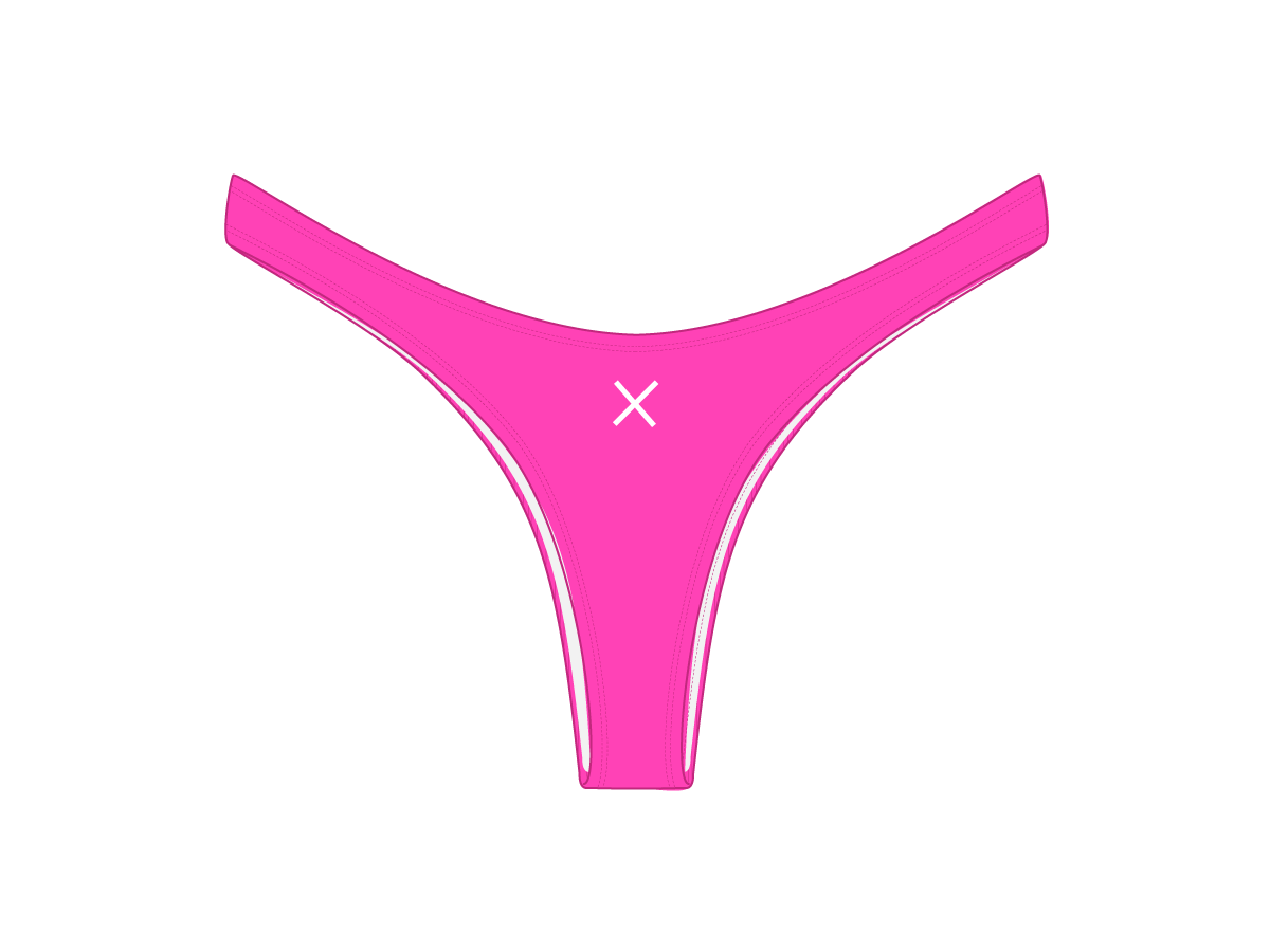 Hot Pink Chic 80's Bottoms