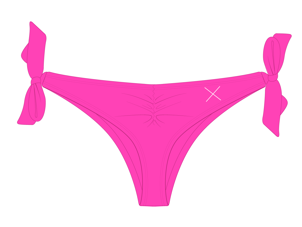 Hot Pink Island Bottom
