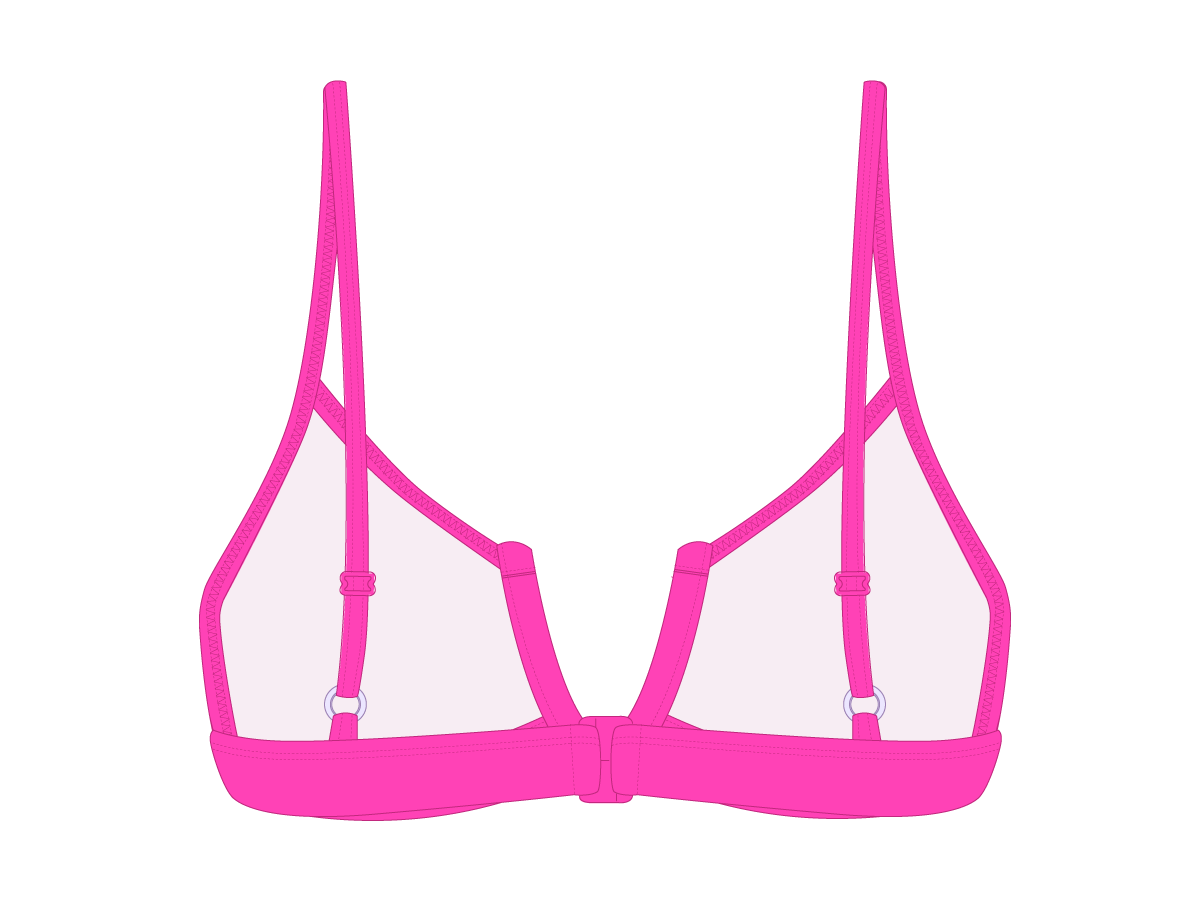 Hot Pink V-Cut Top