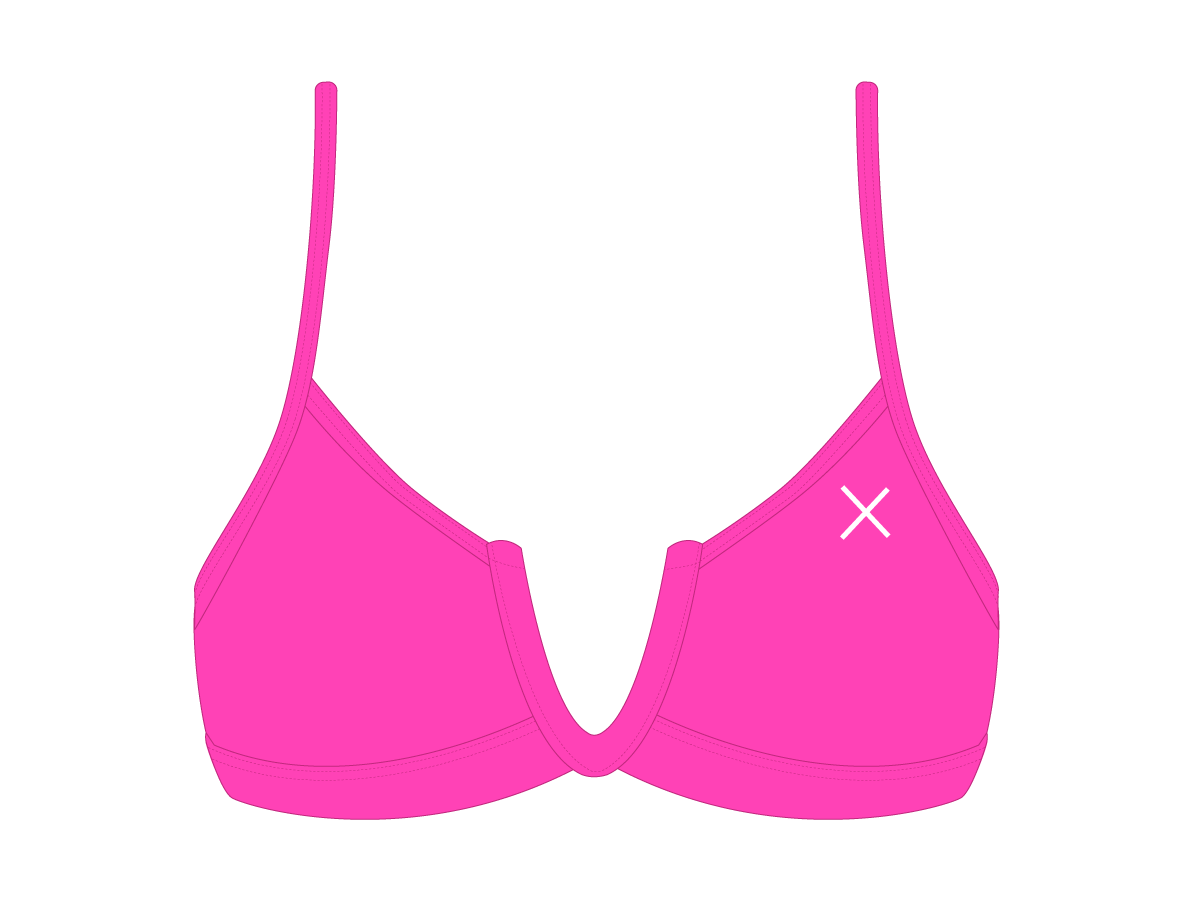 Hot Pink V-Cut Top