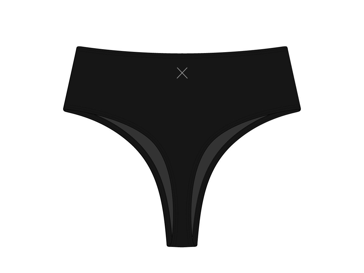 Manhattan Black High-Waist Bottoms