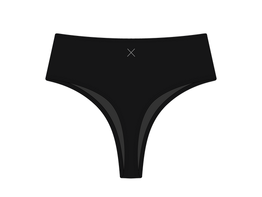 Manhattan Black High-Waist Bottoms