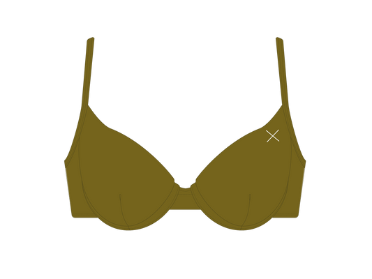 Khaki Bustier Top