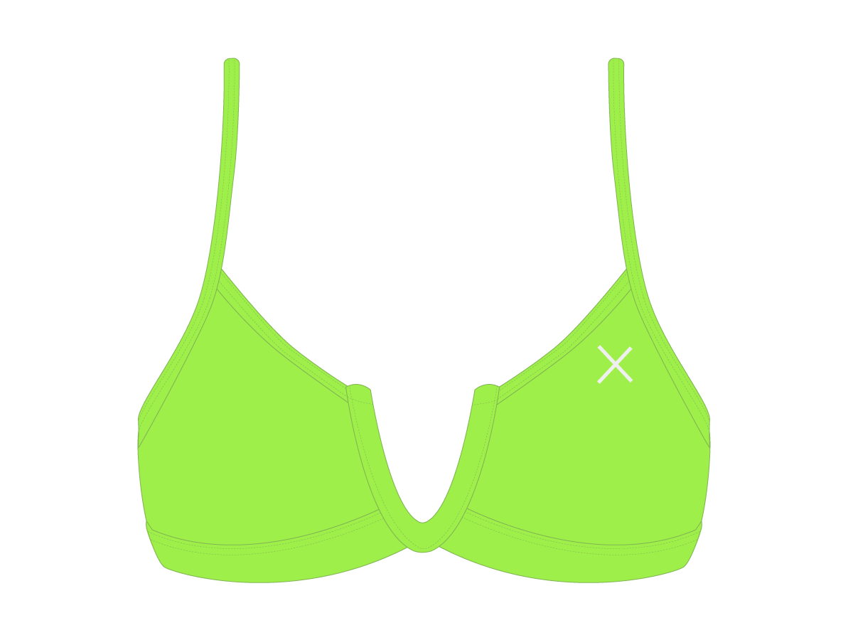 Lime Green V-Cut Top