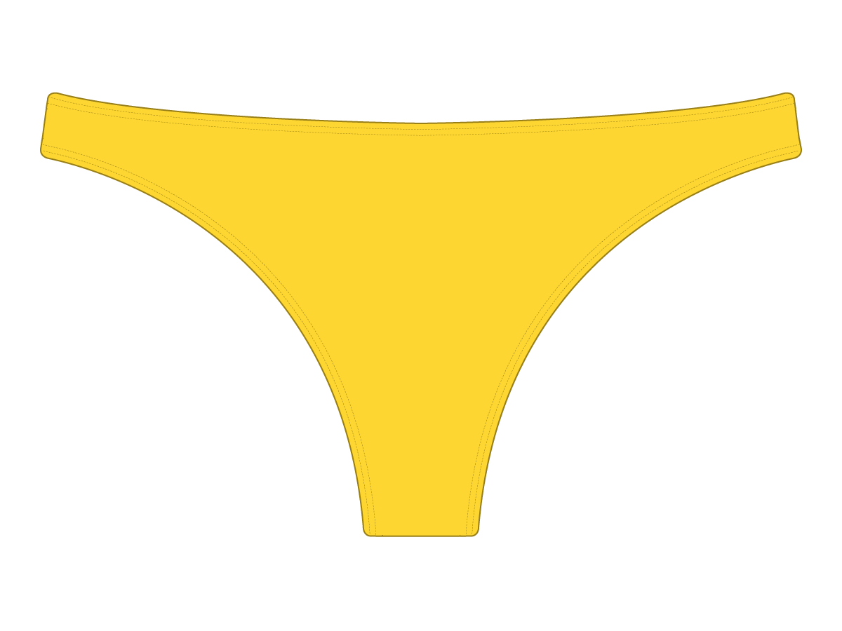 Lily Yellow Classic Scrunch Bottoms