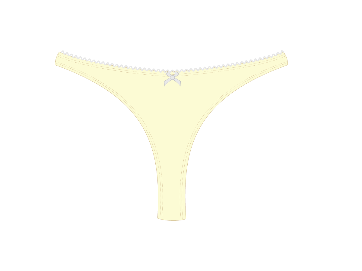 Creame Bow Bottom