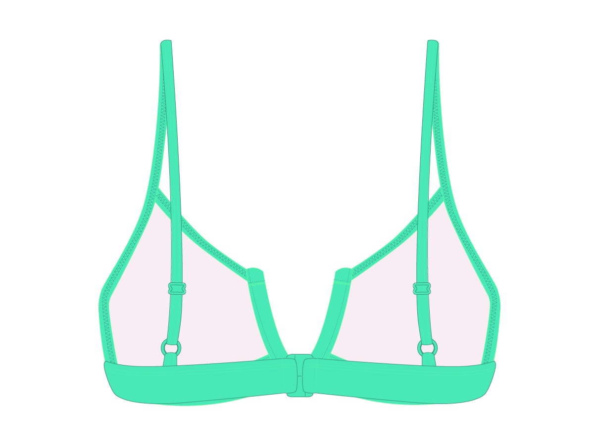 Lake Green V-Cut Top