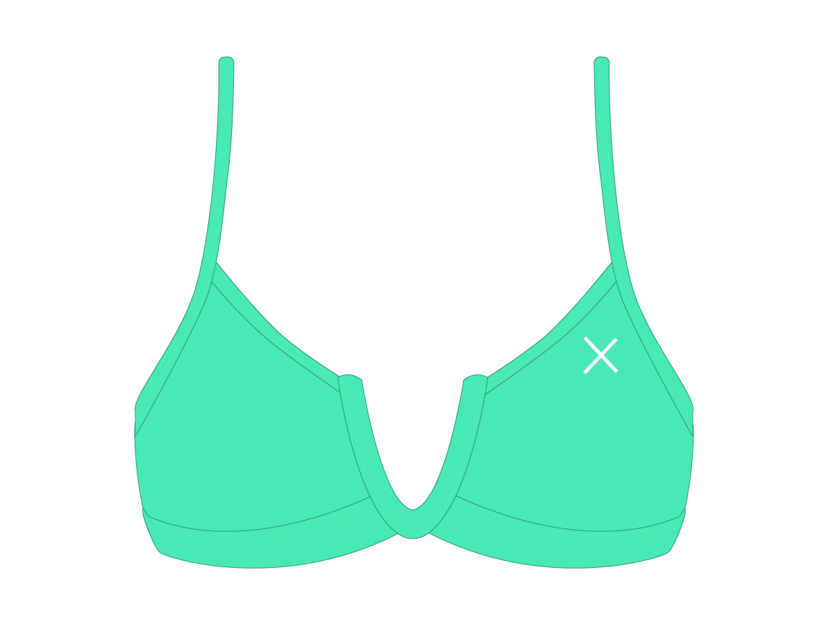 Lake Green V-Cut Top