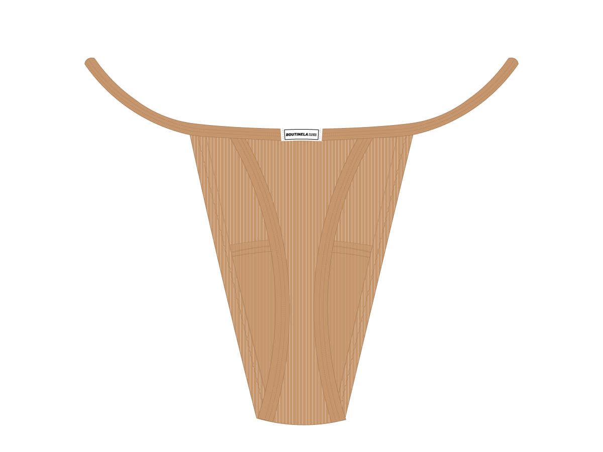 Nude Lace Ribbed Bottoms