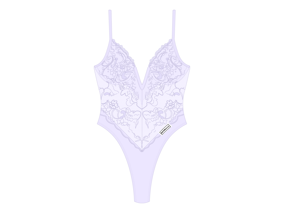 Lavender Lace Bodysuit