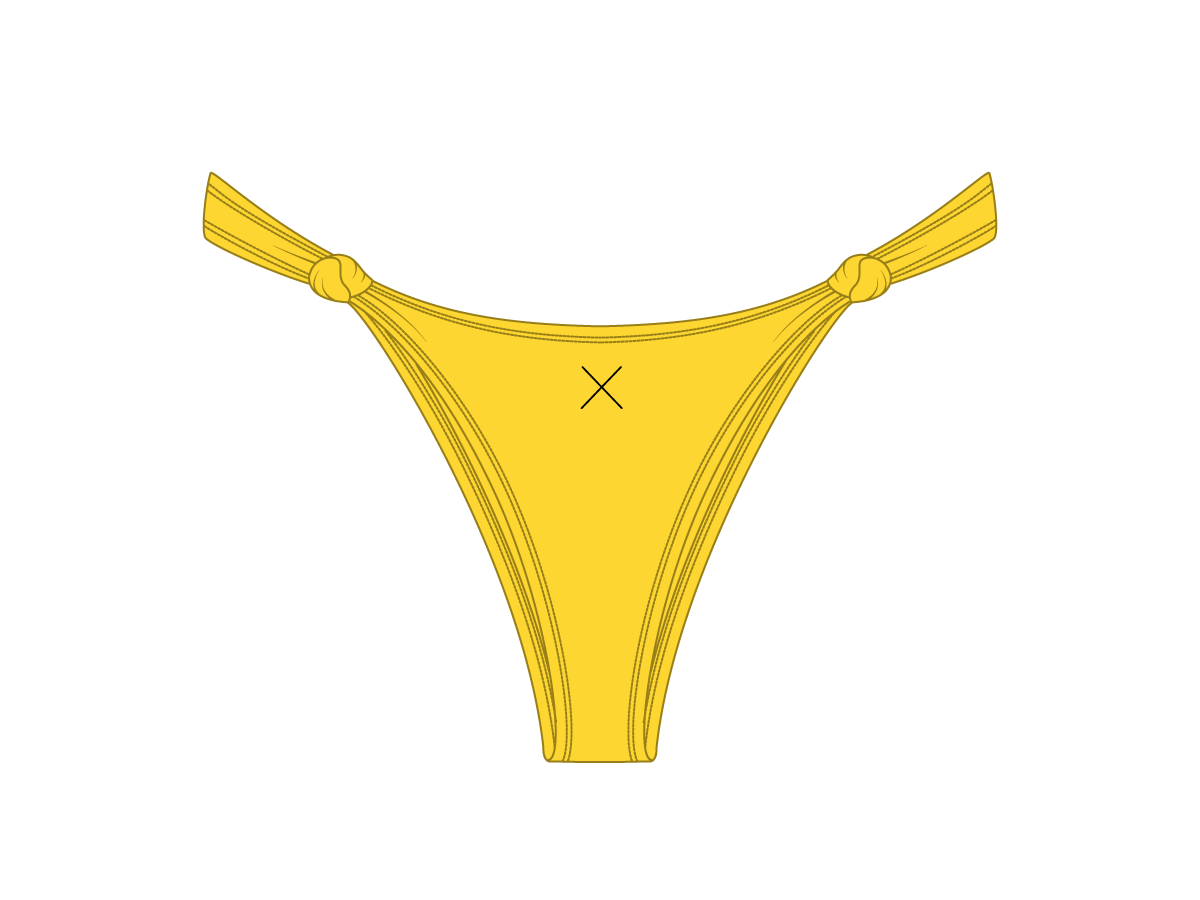 Lily Yellow Twist Bottoms