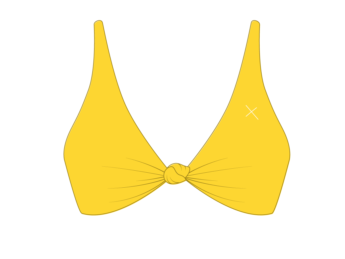 Lily Yellow Twist Top