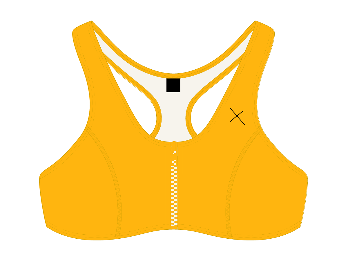 Lily Yellow Zipper Top