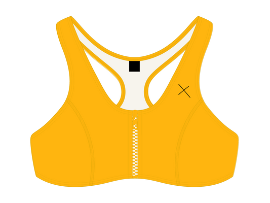 Lily Yellow Zipper Top