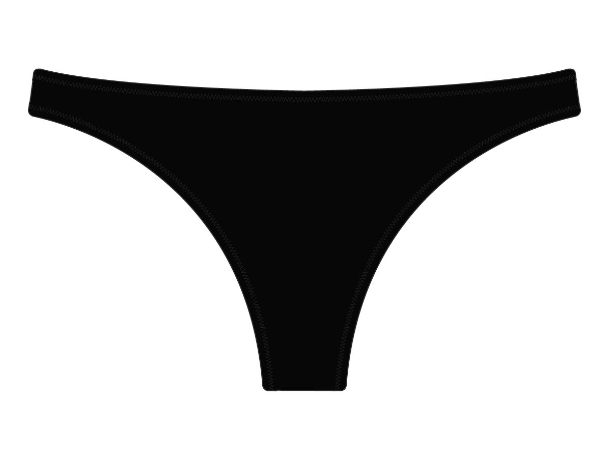 Manhattan Black Underwear Bottoms