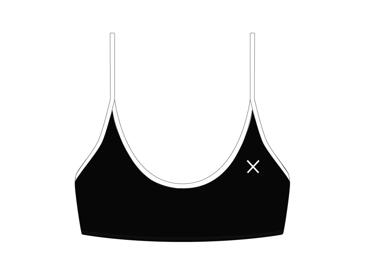 Manhattan Black Bralette Top