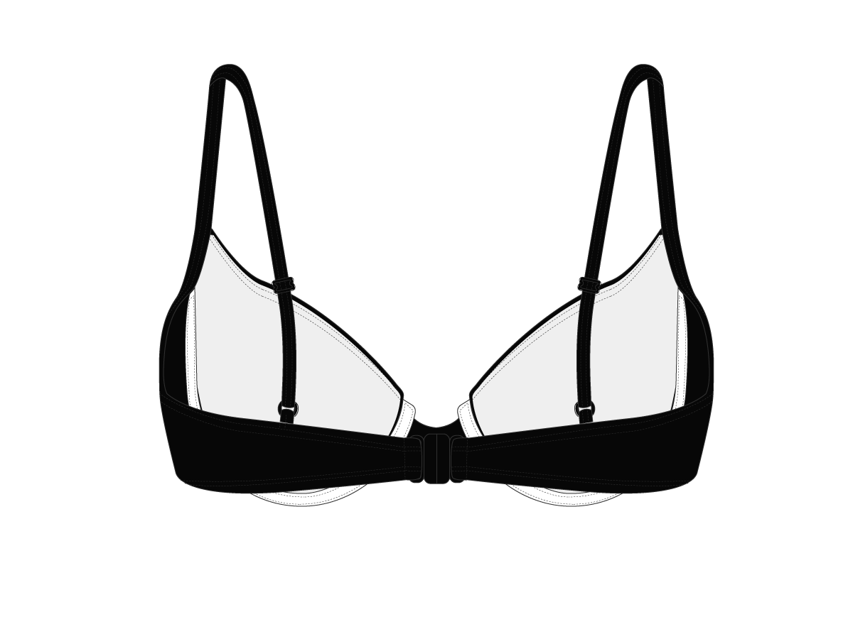 Manhattan Black Bustier Top